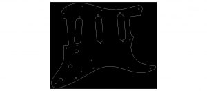 Guitar Pickguard 3 - DXF